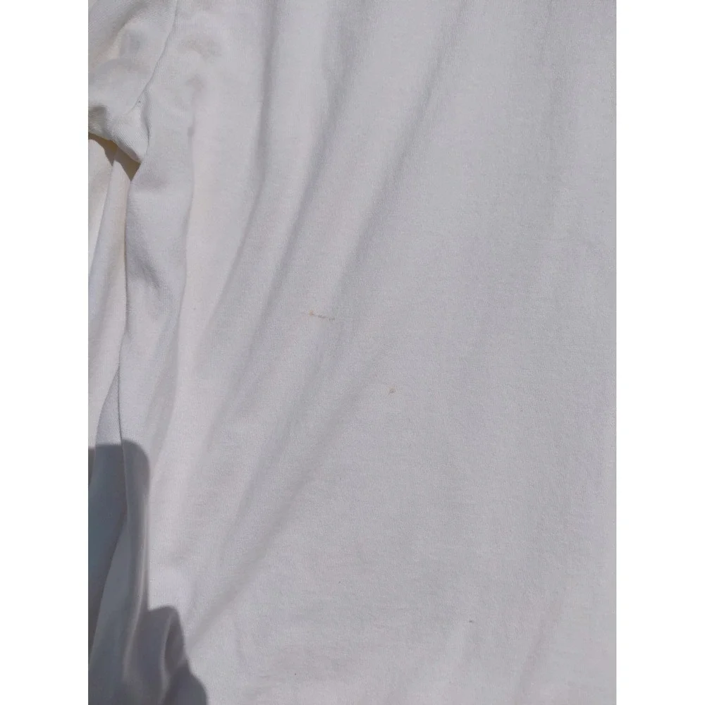 Polo Golf Ralph Lauren Mens Pure Cotton White Pullover Polo Shirt L Long Sleeve